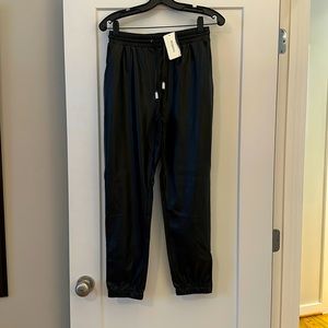 NWT Paige faux leather Viviette jogger